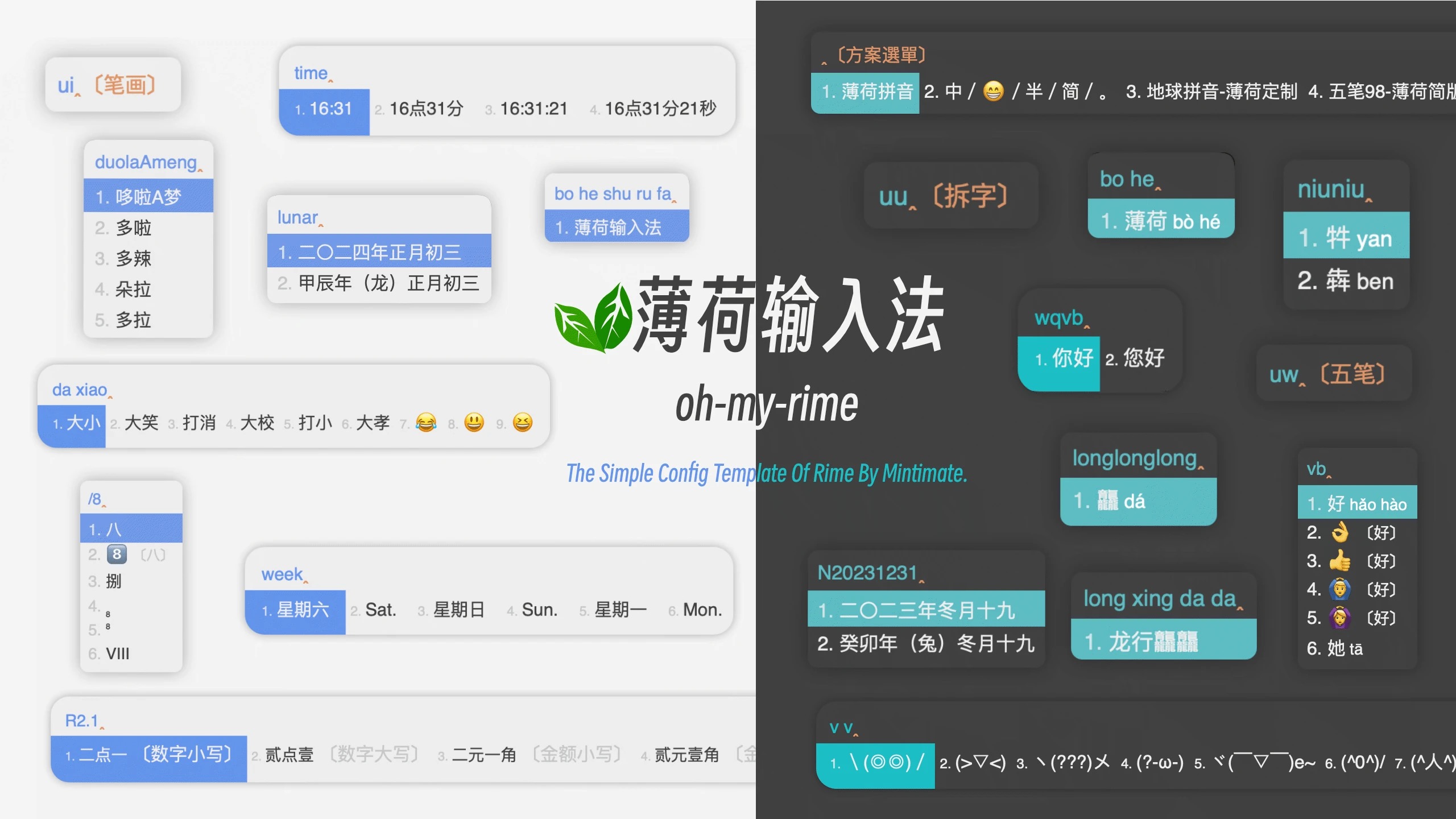 值得推荐的Rime输入法皮：薄荷输入法（oh-my-rime） - 软件交流银魂 - 科技改变生活 - 万事屋