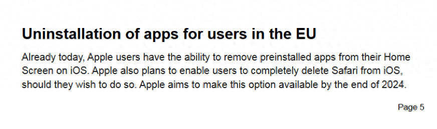苹果今年年底前调整iOS，让欧盟iPhone用户能卸载Safari浏览器 - Apple银魂 - 科技改变生活 - 万事屋