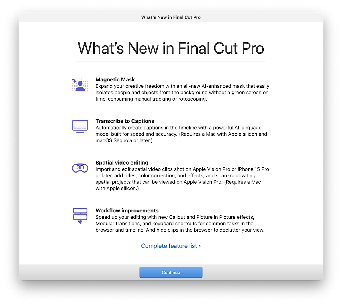 Mac 版 Final Cut Pro 11的新功能 - Apple银魂 - 科技改变生活 - 万事屋