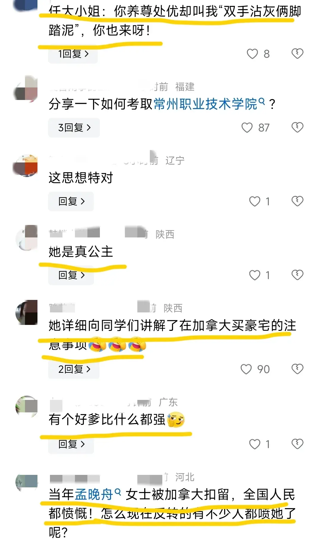 孟晚舟说仰望星空同时要双手沾灰两脚沾泥，评论却啪啪打脸 - 生活银魂 - 大众生活 - 万事屋