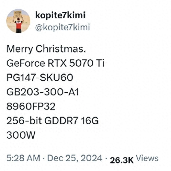 NVIDIA GeForce RTX 5070 和 RTX 5070 Ti 最终规格似乎已经确认 - 万事屋