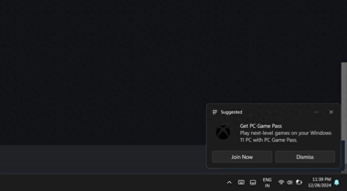 Windows 11 正在显示更多的 Xbox Game Pass PC 广告通知 - 万事屋