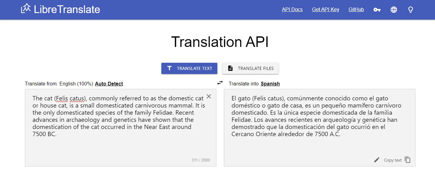 免费开源机器翻译 API分享：LibreTranslate - 技术宅银魂 - 科技改变生活 - 万事屋