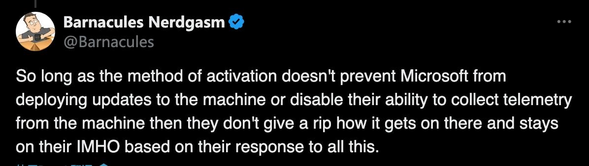 前微软员工抨击Windows 11盗版 称公司并不关心此事